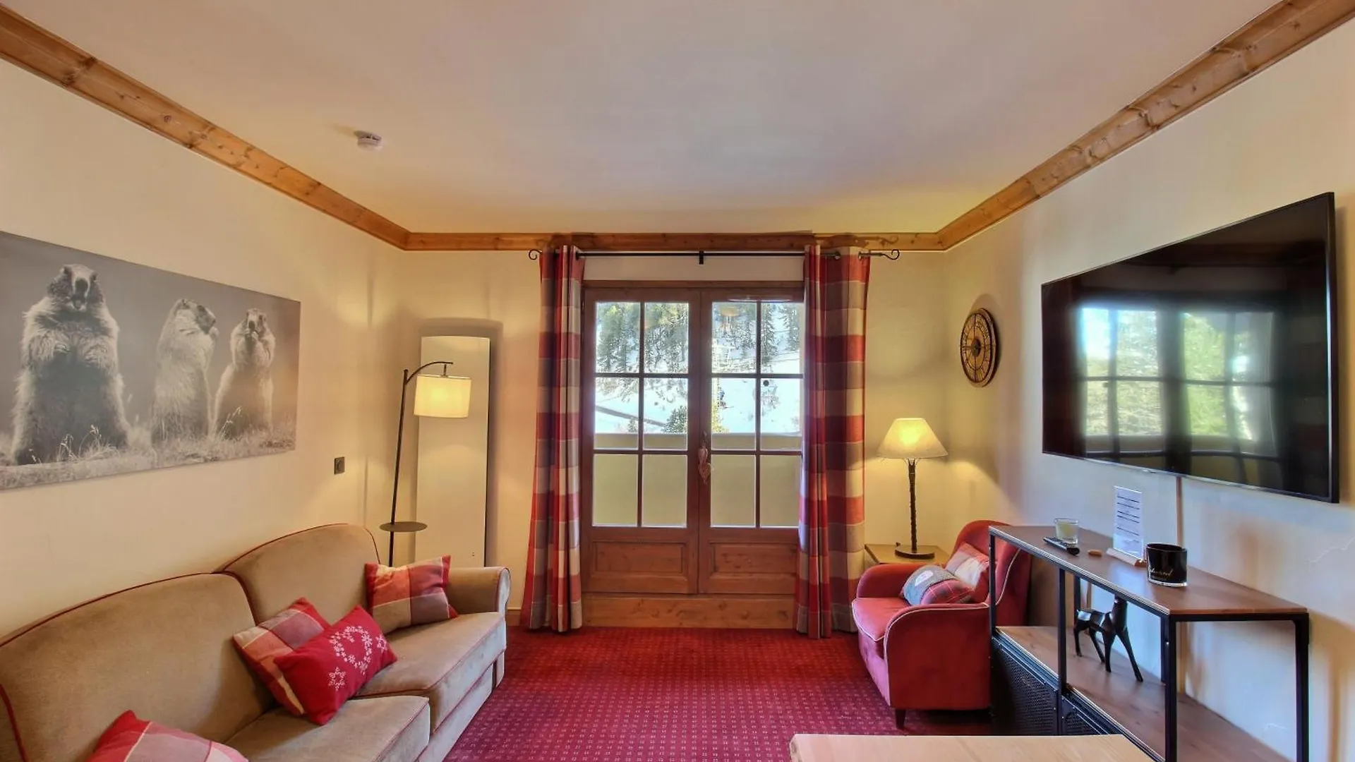 Arc 1950 - Appartement Cosy Et Chaleureux - Sauna, Hammam, Jacuzzi, Piscine Les Arcs  公寓